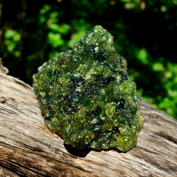 Natural Rare Olive Green Olivine Crystal Specimen – Collector Mineral 32x23x20mm - Picture 4 of 9